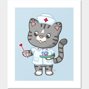 Nurse Kitty Posters and Art